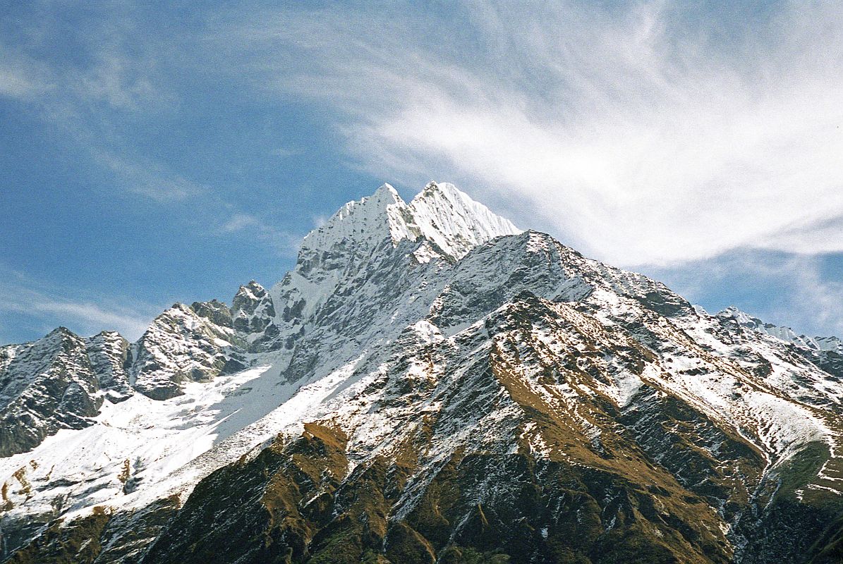 10 Thamserku From Namche Bazaar